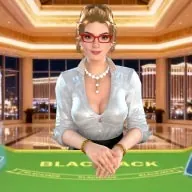 Tangkapan layar meja Virtual Blackjack W88 (meja 1010)